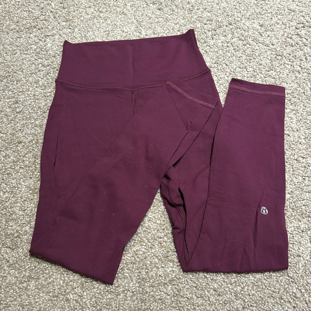 Wonder under burgundy size 2 leggings